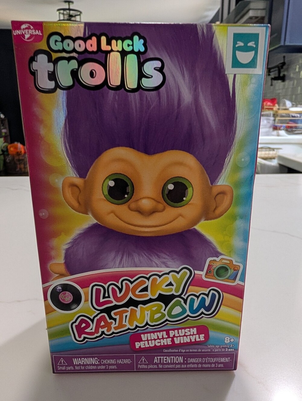 Lucky Rainbow Vinyl Plush - Purple *Never Opened*